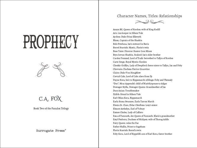 PROPHECY-WEB 2 PROPHECY-WEB 2